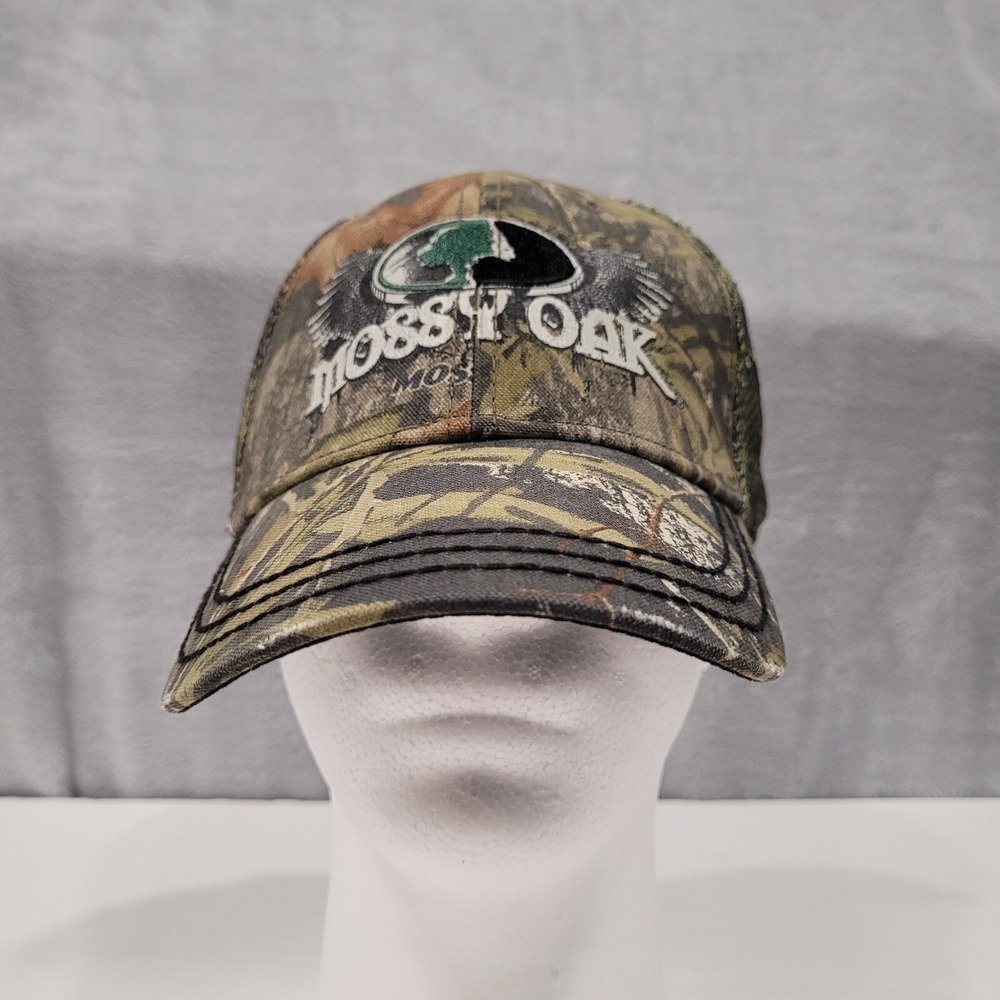 Mossy Oak Hunting Camo Hat L/XL Mesh Back Fitted Baseball Cap
